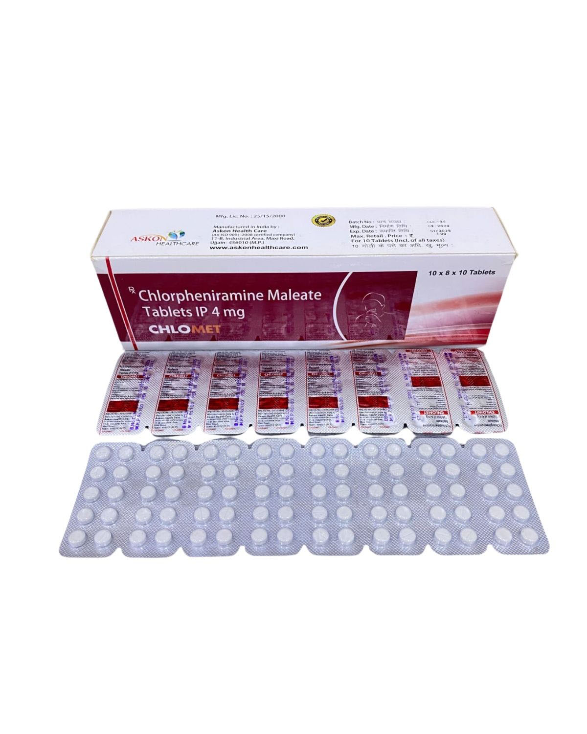 Chlorpheniramine Maleate Tablets 4 mg
