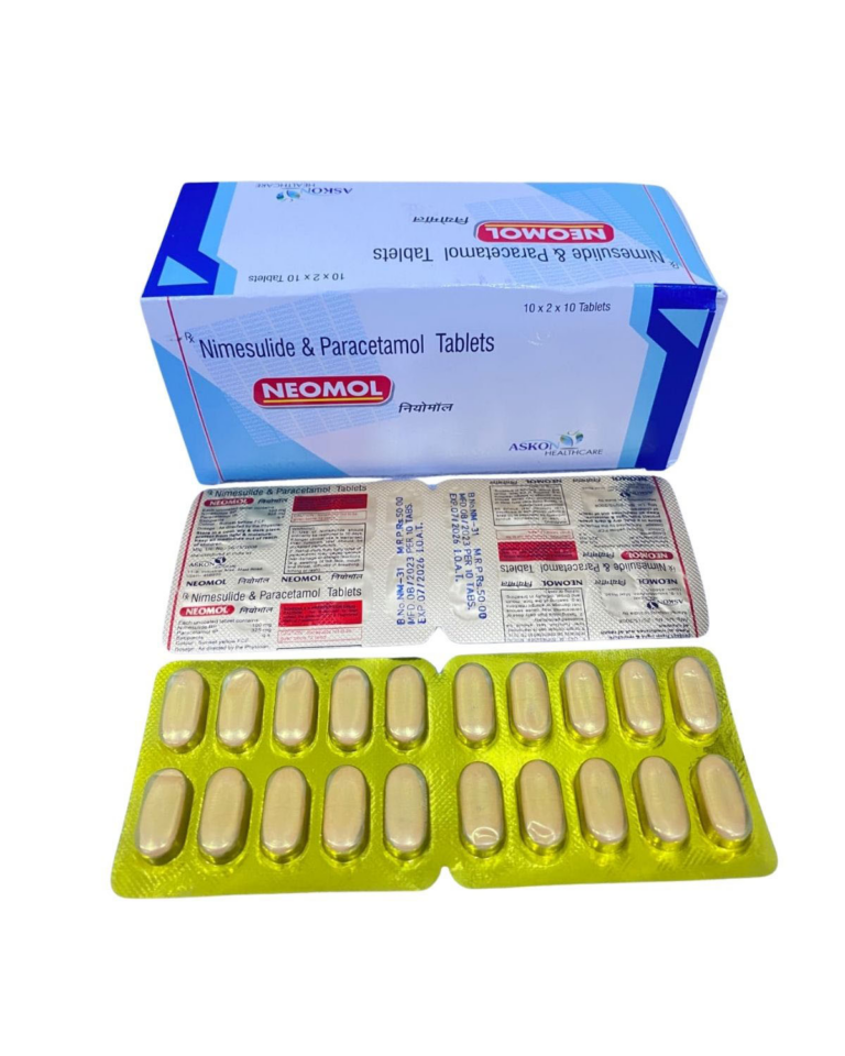 Nimesulide & Paracetamol Tablets (Neomol)